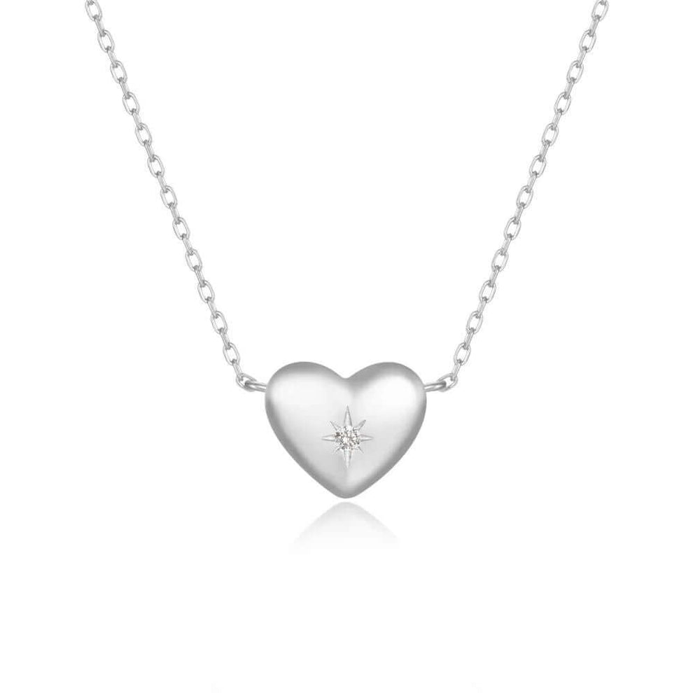 IMG-0619 Heart Me NECKLACE – Silver Love Sparkle - Image 1