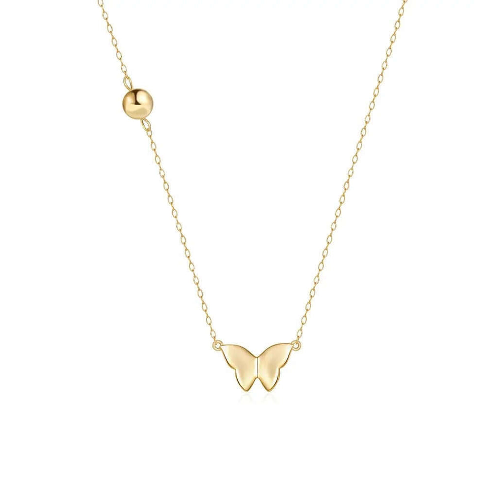 IMG_8224 Butterfly Wings NECKLACE – Silver Sparkle - Image 1