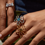 Lumi Ring – Boho Δαχτυλίδι με Πέτρα από Ανοξείδωτο Ατσάλι, Επιχρυσωμένο / Platinum - Image 4