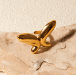 💍 Gigi Δαχτυλίδι Πεταλούδα – Stainless Steel - Image 4