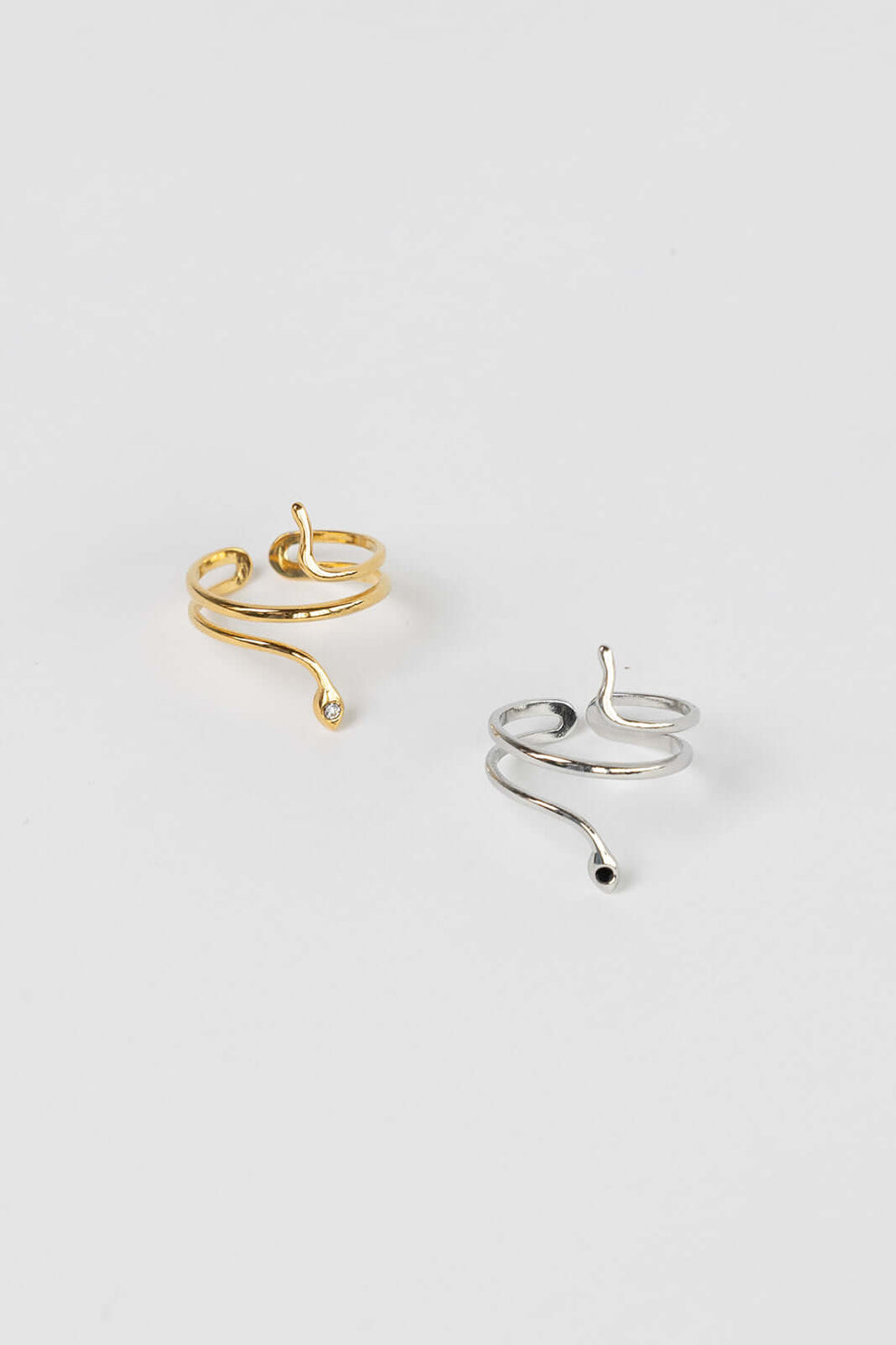 X7A8193 Bite Me RING – Ρυθμιζόμενο Δαχτυλίδι Φίδι από Ατσάλι - Image 1