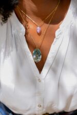 Meladi Moss Agate Necklace - Image 2
