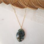 Meladi Moss Agate Necklace