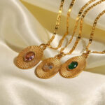 Κολιέ “Soul Note” | Ατσάλινο με Ζιργκόν – Meladi - Image 2