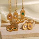 Κολιέ “Soul Note” | Ατσάλινο με Ζιργκόν – Meladi - Image 3