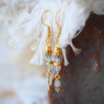 Σκουλαρίκια Adrika με Λαμπραδορίτη