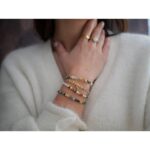 Βραχιόλι Bhadra με Πορτοκαλί Φεγγαρόπετρα - Image 2