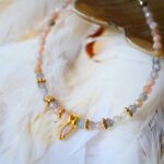 Βραχιόλι Bhadra με Πορτοκαλί Φεγγαρόπετρα