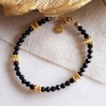 Βραχιόλι “Nyx” με Μαύρη Τουρμαλίνη & Λαμπραδορίτη 🌑✨