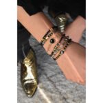 Βραχιόλι “Nyx” με Μαύρη Τουρμαλίνη & Λαμπραδορίτη 🌑✨ - Image 2