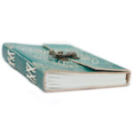 Χειροποίητο Δερμάτινο Τετράδιο Green Peace με Κλειδαριά – 200 Σελίδες - Image 4