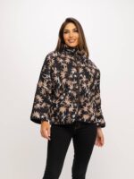 Εμπριμέ Μπουφάν με Κουκούλα και Φερμουάρ – 100% Βαμβάκι - Image 2