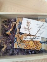 Sunshine Kit – Κολιέ Ήλιος από Ανοξείδωτο Ατσάλι με Ονειροπαγίδα &Φυσικό Αμέθυστο - Image 2