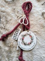 Χειροποίητο γούρι 2026 ξύλινο μαμά - Image 2