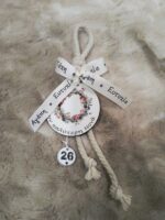 Χειροποίητο γούρι ξύλινο νονά 2026 - Image 3