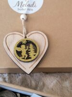 Boho Zen Gift Box Meladi – Χειροποίητος Ξύλινος Άγγελος, Σκουλαρίκια & Notebook - Image 4