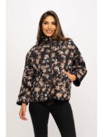 Εμπριμέ Μπουφάν με Κουκούλα και Φερμουάρ – 100% Βαμβάκι