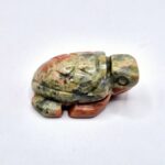 Μίνι Χελώνα από Πέτρα Ουνακίτη 2,5 cm – Χειροποίητο Διακοσμητικό με Συμβολισμό Προστασίας & Σταθερότητας