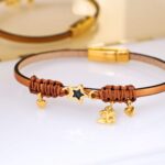 Δερμάτινο Βραχιόλι Γούρι 2026 Αστέρι