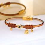 Δερμάτινο Βραχιόλι Γούρι 2026 Αστέρι - Image 3