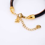 Δερμάτινο Βραχιόλι Γούρι 2026 με Μάτι από Σμάλτο - Image 2