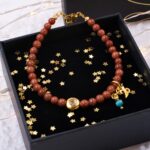 Χειροποίητο Βραχιόλι Γούρι 2026 με Χρυσόλιθο