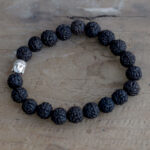 Rudraksha Buddha Bangle Mala – Αυθεντικό Βραχιόλι Ινδονησίας (Μαύρο) - Image 2