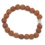 Rudraksha Buddha Bangle Mala – Αυθεντικό Βραχιόλι Ινδονησίας (Natural) - Image 2