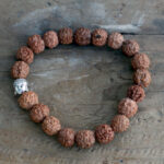 Rudraksha Buddha Bangle Mala – Αυθεντικό Βραχιόλι Ινδονησίας (Natural) - Image 4