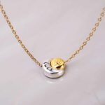 Χειροποίητο Κολιέ-Γούρι 2026 Φεγγαράκι Ασήμι & Χρυσό - Image 2