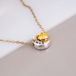 Χειροποίητο Κολιέ-Γούρι 2026 Φεγγαράκι Ασήμι & Χρυσό