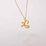 Χειροποίητο Κολιέ-Γούρι 2026 με Ματάκι Σμάλτου & Χρυσή Αλυσίδα