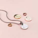 Κολιέ “Passion” – Wish Coin επιπλατινωμένο, αλυσίδα & clip