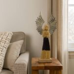 Μεγάλος Φύλακας Άγγελος από Ξύλο Μάνγκο | 40 εκ. - Image 2