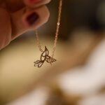 Ρυθμιζόμενο Βραχιόλι με Γεωμετρικό Κολιμπρί Origami – Ατσάλι 316L – 7bis - Image 2