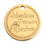 Κολιέ “Passion” – Wish Coin με επιχρύσωση 18K, αλυσίδα & clip - Image 2