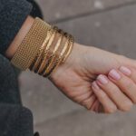 Ρυθμιζόμενο Βραχιόλι Χειροπέδα από Ατσάλι 316L με Πλέξη Polish Mesh - Image 3