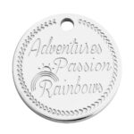 Κολιέ “Passion” – Wish Coin επιπλατινωμένο, αλυσίδα & clip - Image 2