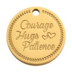 Κολιέ “Hugs” – Wish Coin σε 18K Gold με αλυσίδα & clip - Image 4