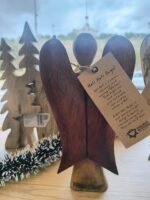 Αγγελάκι Hati-Hati – Friendship | Χειροποίητο Ξύλινο (20 εκ.) - Image 2