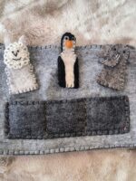 Θήκη Tablet από Τσόχα με Finger Puppets | Χειροποίητη Νεπάλ - Image 3