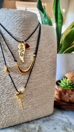 Χειροποίητο κολιέ γούρι φτερό - Image 2