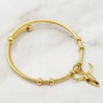 Bohemian Western Βραχιόλι με Cow Skull – Wild & Free - Image 3