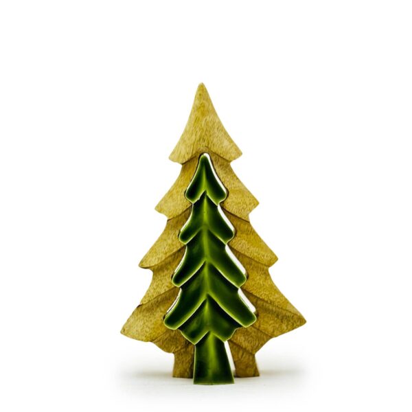 Ξύλινο Διακοσμητικό από Ξύλο Μάνγκο με Σμάλτο - “Tree in Tree”