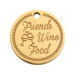 Κολιέ “Friends” – Wish Coin με επιχρύσωση 18K, αλυσίδα & clip - Image 2