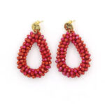 Σκουλαρίκια Mae με Χάντρες από Ανοξείδωτο Ατσάλι – Folie à Trois - Image 5