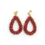 Σκουλαρίκια Mae με Χάντρες από Ανοξείδωτο Ατσάλι – Folie à Trois - Image 2