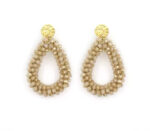 Σκουλαρίκια Mae με Χάντρες από Ανοξείδωτο Ατσάλι – Folie à Trois - Image 4