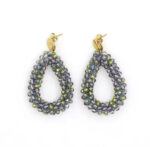 Σκουλαρίκια Mae με Χάντρες από Ανοξείδωτο Ατσάλι – Folie à Trois - Image 3