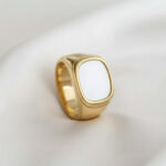 Δαχτυλίδι 90’s Culture με Φίλντισι από Ανοξείδωτο Ατσάλι – Folie à Trois